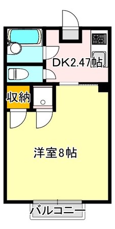 ピュア西新C棟の物件間取画像